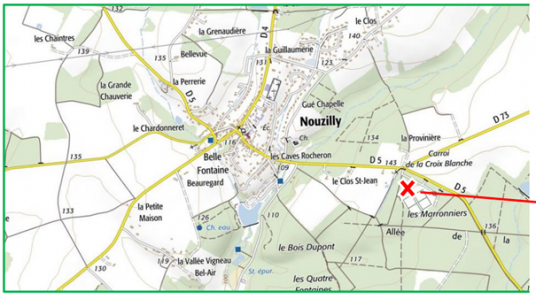 Carte nouzilly