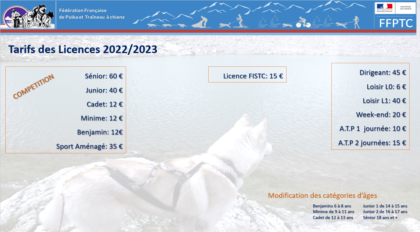 Tarifs licences 2022 2023 image final