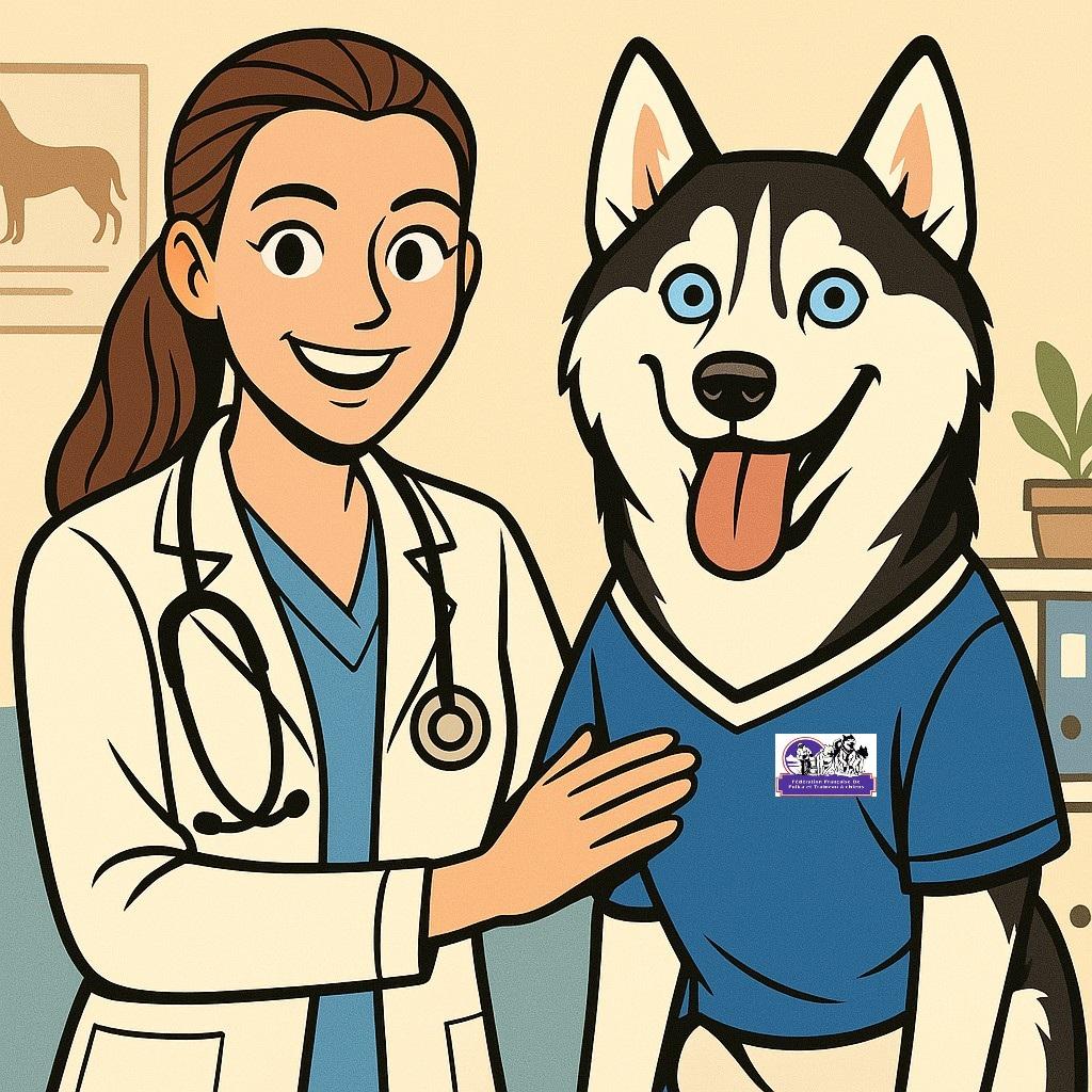 Veterinaire husky maillot ffptc